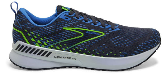 Brooks Levitate GTS 5 Running Shoes - Mens - India Ink/Blue/Green Gecko