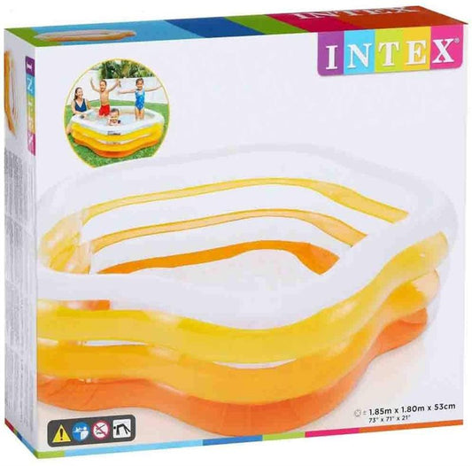 Intex 73 Inch x 71 Inch Summer Colours Swim Center Pool