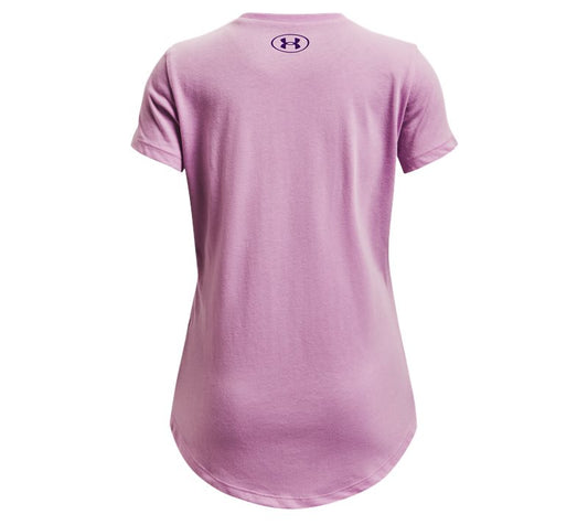 Under Armour Sportstyle Graphic Short Sleeve Tee - Girls - Pacific Purple/Purple Zest