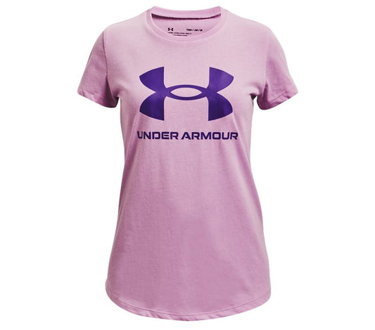 Under Armour Sportstyle Graphic Short Sleeve Tee - Girls - Pacific Purple/Purple Zest