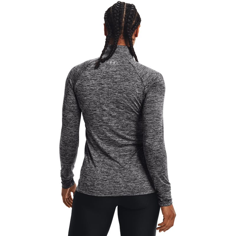 Under Armour Tech Twist 1/2 Zip Training Top - Womens - Jet Grey/Grey Wolf/Metallic Silver