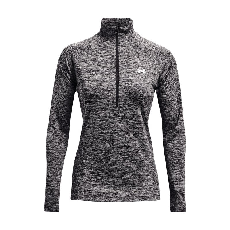 Under Armour Tech Twist 1/2 Zip Training Top - Womens - Jet Grey/Grey Wolf/Metallic Silver