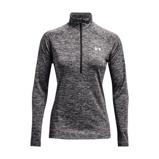 Under Armour Tech Twist 1/2 Zip Training Top - Womens - Jet Grey/Grey Wolf/Metallic Silver
