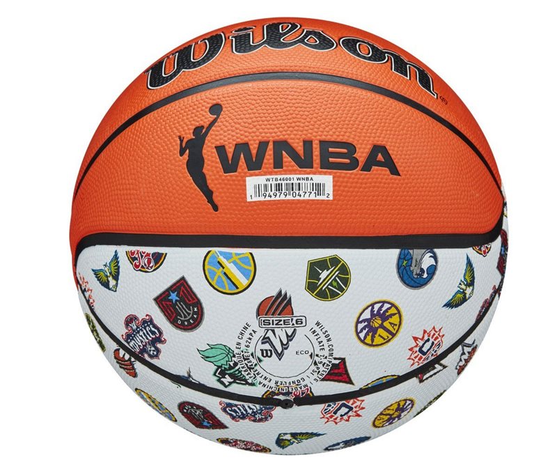 Wilson WNBA All Team Silver Basketball - Size 6