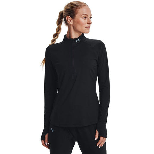 Under Armour Qualifier Run 2.0 1/2 Zip Top - Womens - Black/Reflective