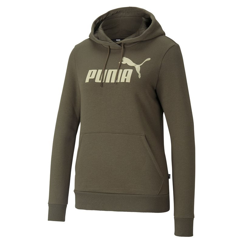 Puma Essentials Logo Fleece Hoodie - Womens - Grape Leaf