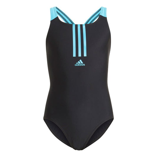 adidas Swimsuit - Girls - Black/Signal Cyan