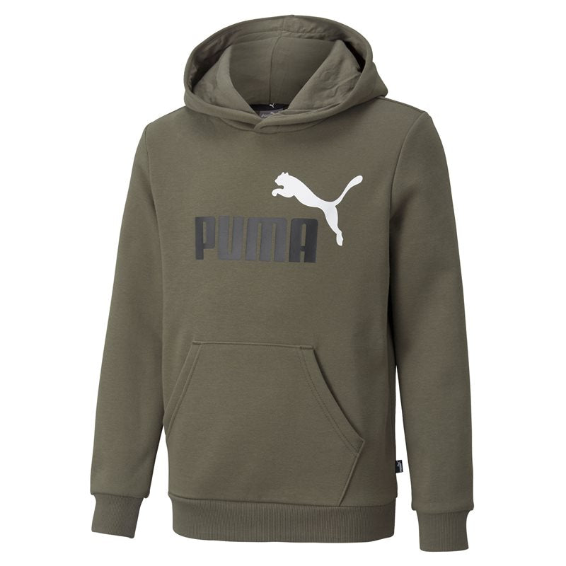 Puma Essentials 2 Col Big Logo Fleece Hoodie - Boys - Grape Leaf