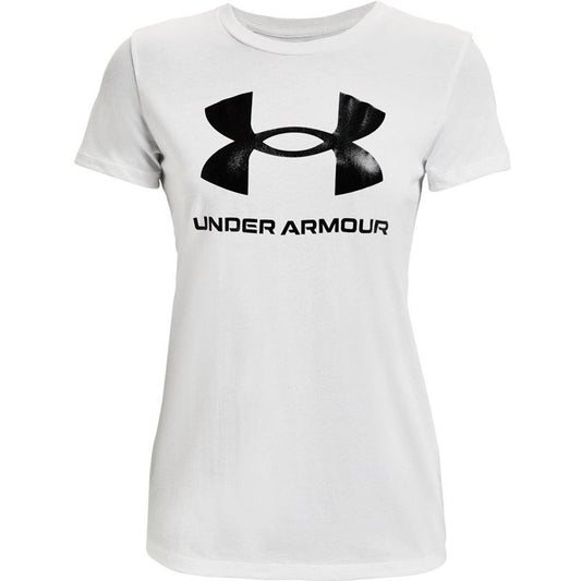 Under Armour Sportstyle Graphic Short Sleeve Tee - Womens - White/Black