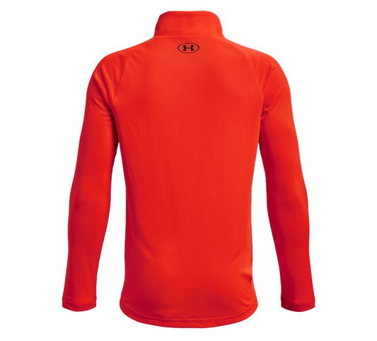 Under Armour Tech 2.0 1/2 Zip Top - Boys - Phoenix Fire/Black