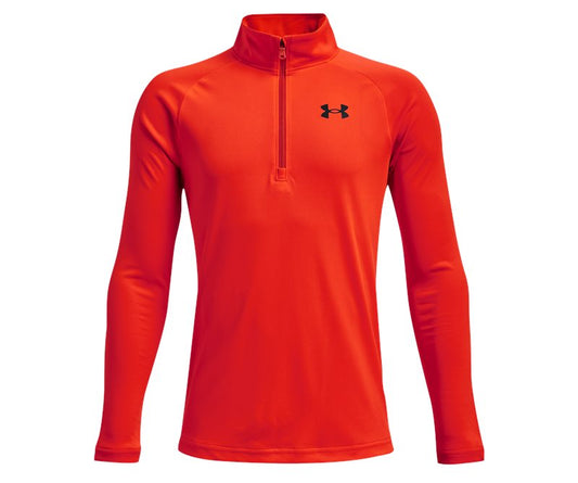 Under Armour Tech 2.0 1/2 Zip Top - Boys - Phoenix Fire/Black