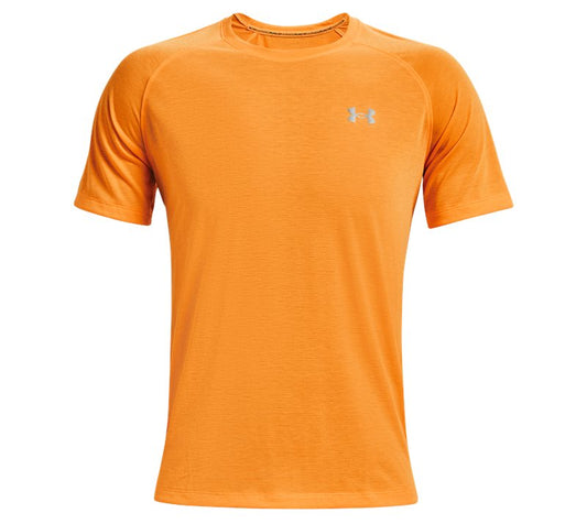 Under Armour Streaker Run Short Sleeve Tee - Mens - Omega Orange/Reflective