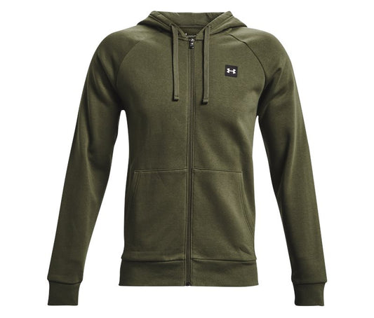 Under Armour Rival Fleece Full Zip Hoodie - Mens - Marine OD Green/Onyx White