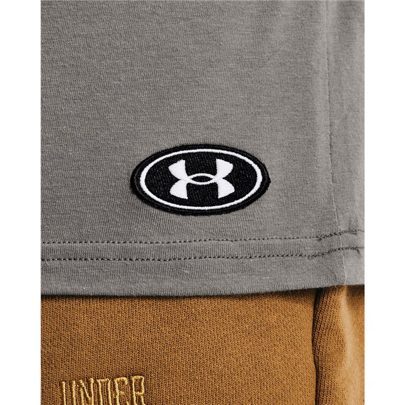 Under Armour Performance Originators Athletics Short Sleeve Tee - Mens - Concrete/White