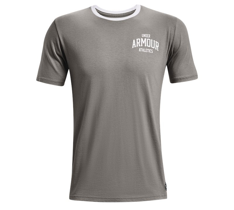 Under Armour Performance Originators Athletics Short Sleeve Tee - Mens - Concrete/White