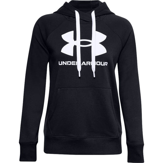 Under Armour Rival Fleece Logo Hoodie - Womens - Black/White