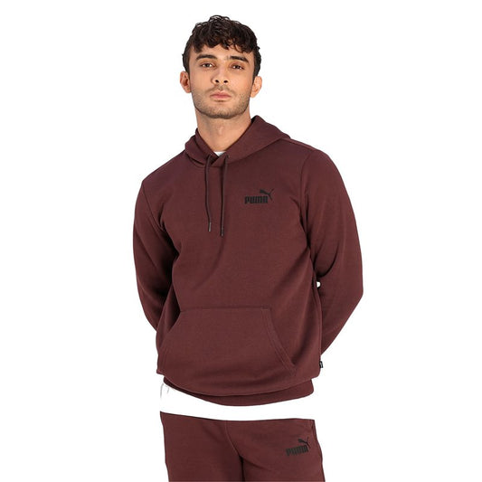 Puma Essentials Small Logo Fleece Hoodie - Mens - Fudge