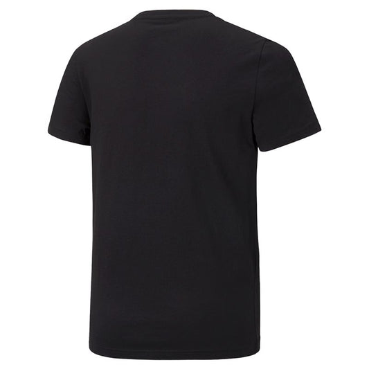 Puma Essentials 2 Col Logo Tee - Boys - Black/Vibrant Orange