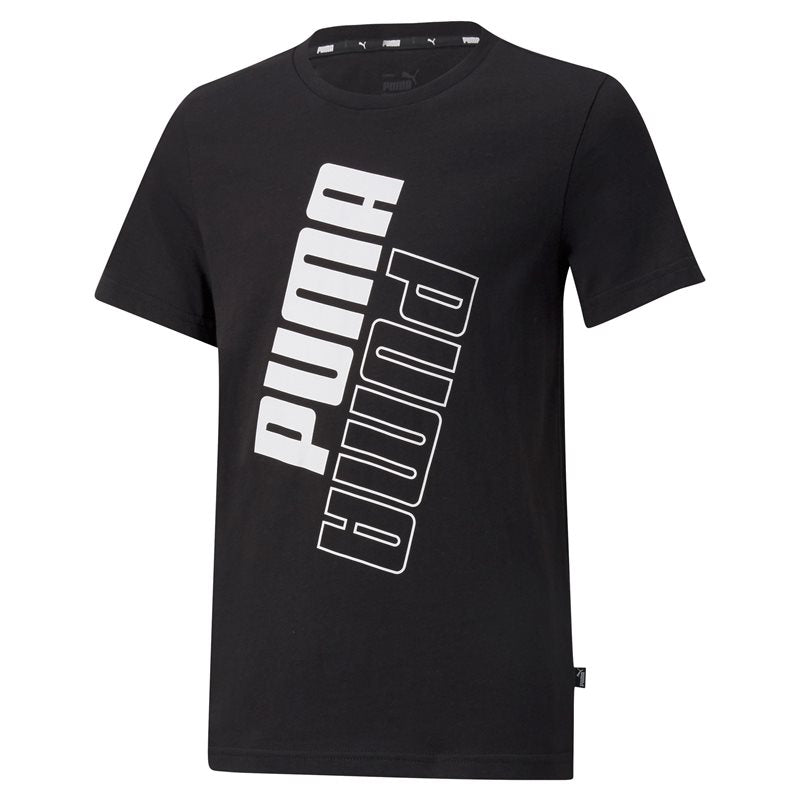 Puma Power Logo Tee - Boys - Black