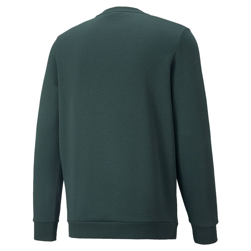 Puma Essentials 2 Col Big Logo Fleece Crew Sweat Top - Mens - Green Gables
