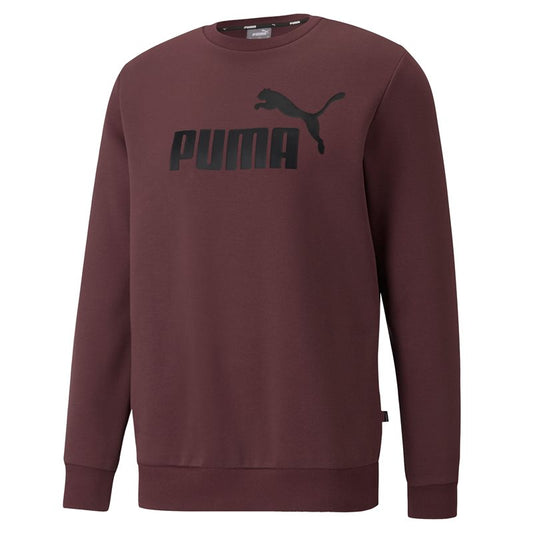 Puma Essentials Big Logo Fleece Crew Sweat Top - Mens - Fudge