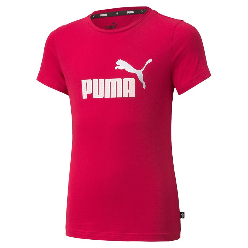 Puma Essentials Logo Tee - Girls - Persian Red