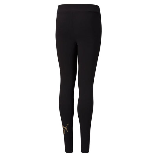 Puma Essentials Logo Leggings - Girls - Black/Gold