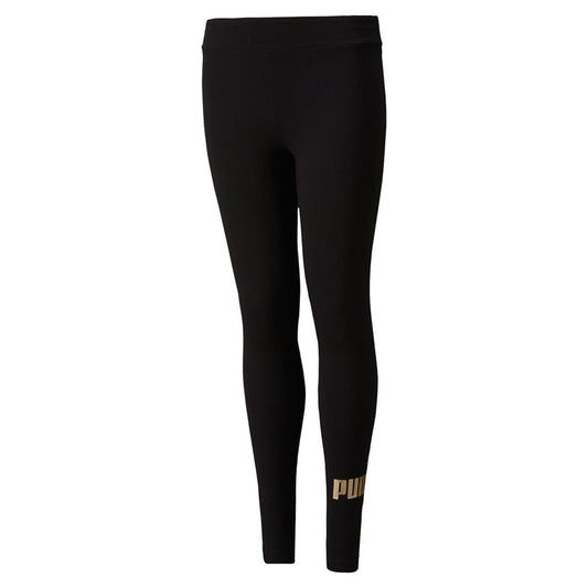 Puma Essentials Logo Leggings - Girls - Black/Gold