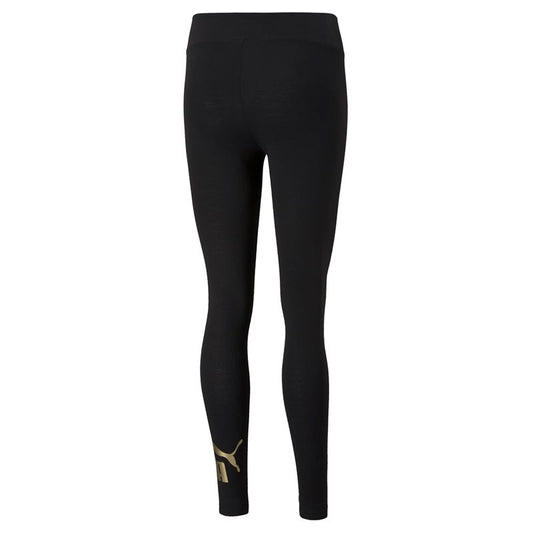 Puma Essentials Metallic Leggings - Womens - Black/Gold