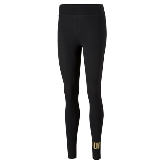 Puma Essentials Metallic Leggings - Womens - Black/Gold