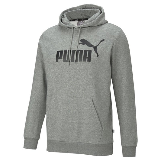 Puma Essentials Big Logo Fleece Hoodie - Mens - Medium Grey Heather