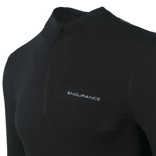 Endurance Jaro Seamless Midlayer - Mens - Dark Grey Melange