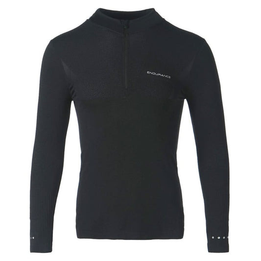 Endurance Jaro Seamless Midlayer - Mens - Dark Grey Melange