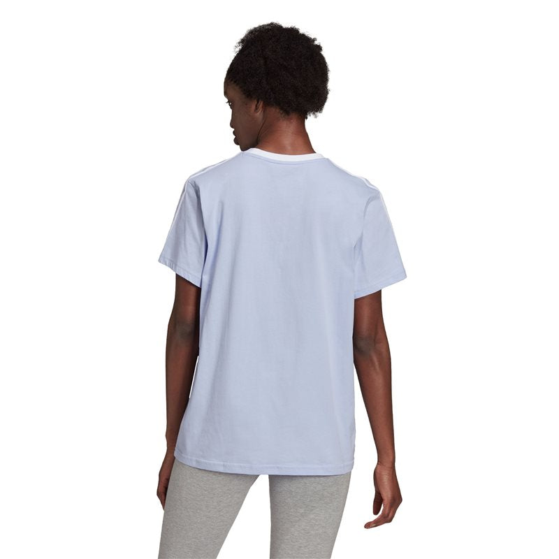 adidas 3 Stripe BF Tee - Womens - Violet Tone/White