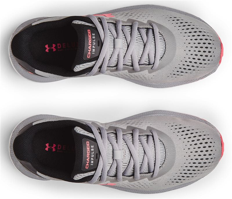 Under Armour Charged Impulse 2 Running Shoes - Womens - Grey Wolf/Black/Brilliance