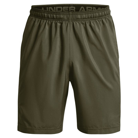 Under Armour Woven Wordmark Shorts - Mens - Marine OD Green/White