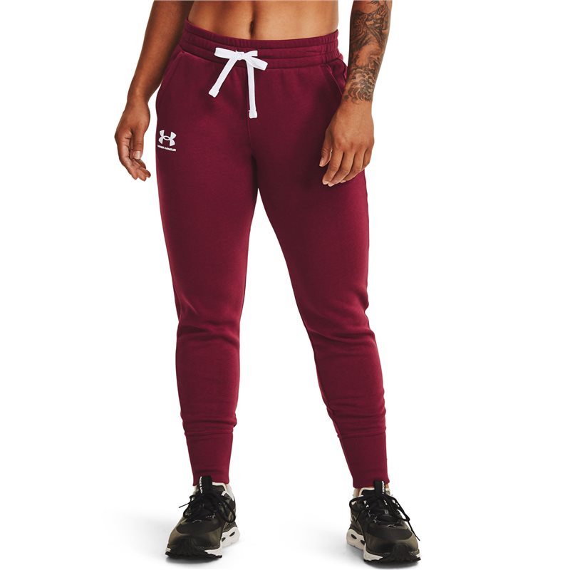 Under Armour Rival Fleece Joggers - Womens - League Red/White