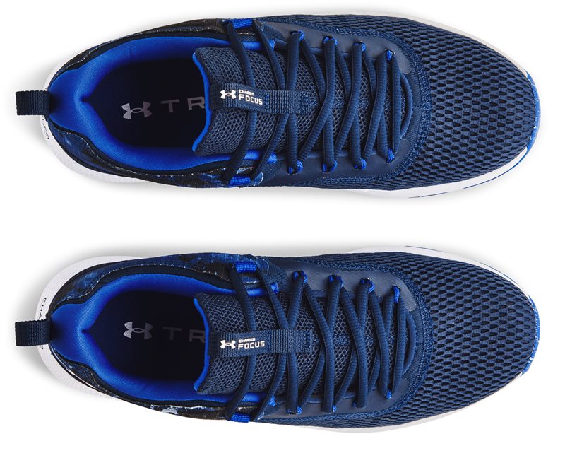 Under Armour Charged Focus Print Training Shoes - Mens - Academy/White