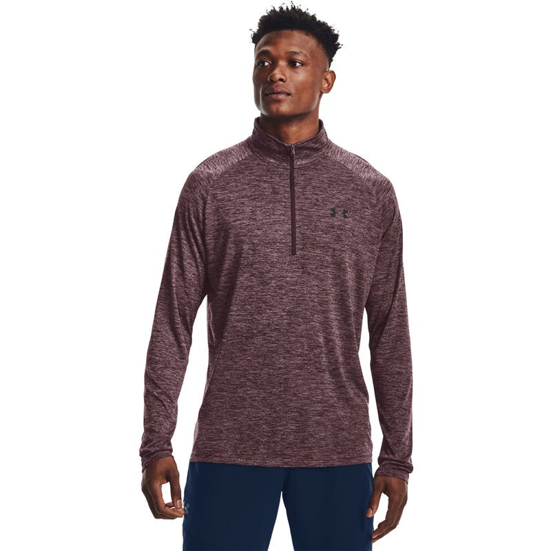 Under Armour Tech 1/2 Zip Top - Mens - Ash Plum/Black