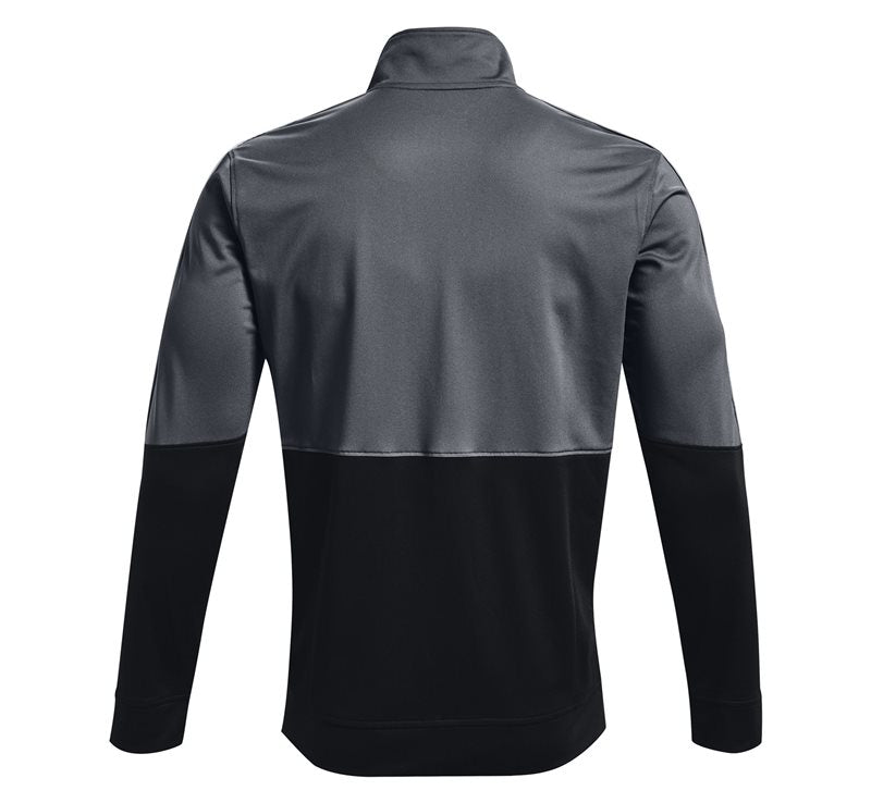 Under Armour Pique Track Jacket - Mens - Pitch Gray/White