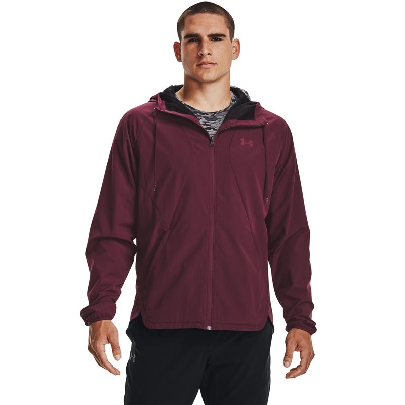 Under Armour Woven Windbreaker Jacket - Mens - Dark Maroon/Dark Maroon