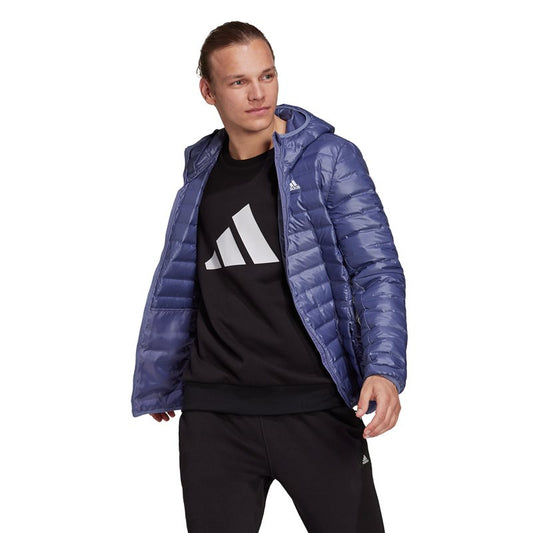 adidas Varilite Down Hooded Jacket - Mens - Orbit Violet