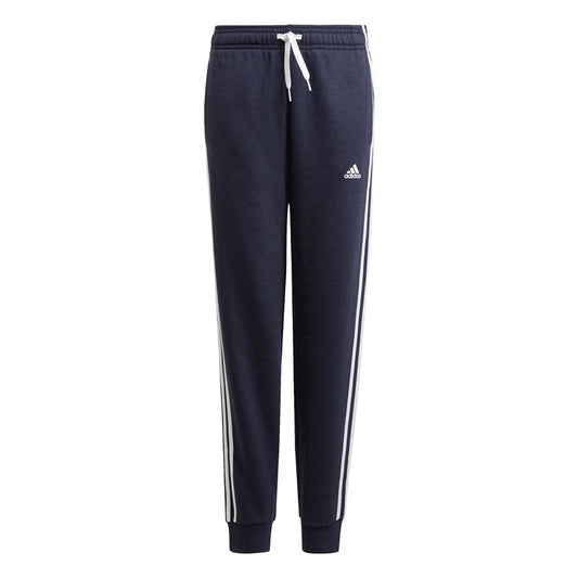 adidas 3 Stripe Fleece Pants - Boys - Legend Ink/White