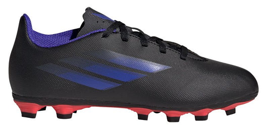adidas X Speedflow.4 FxG Football Boots - Youth - Black/Sonic Ink/Solar Yellow