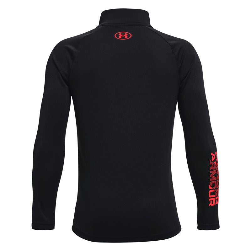 Under Armour Tech Big Logo 1/2 Zip Top - Boys - Black/Beta