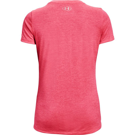 Under Armour Tech Twist Training Tee - Womens - Cerise/Pink Lemonade/Metallic Silver