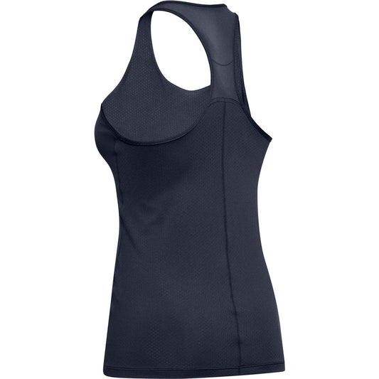 Under Armour HeatGear Armour Racer Tank Top - Womens - Midnight Navy/Metallic Silver