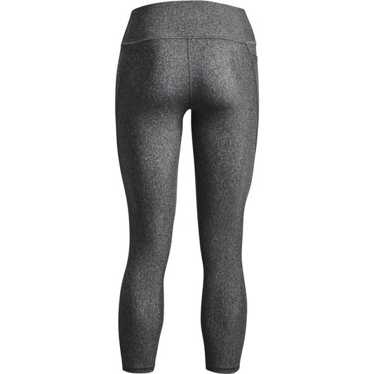 Under Armour HeatGear Armour Hi-Rise Ankle Leggings - Womens - Charcoal Light Heather/White