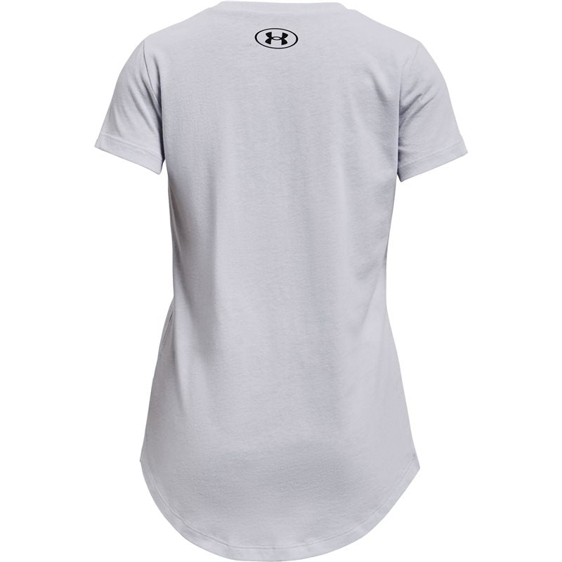 Under Armour Sportstyle Graphic Short Sleeve Tee - Girls - Mod Grey Light Heather/Black