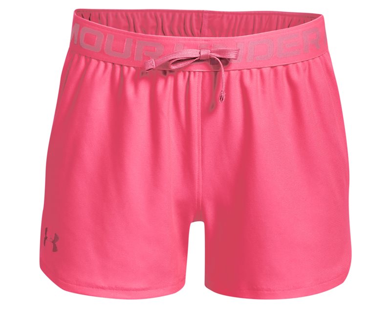 Under Armour Play Up Shorts - Girls - Cerise/Pink Lemonade